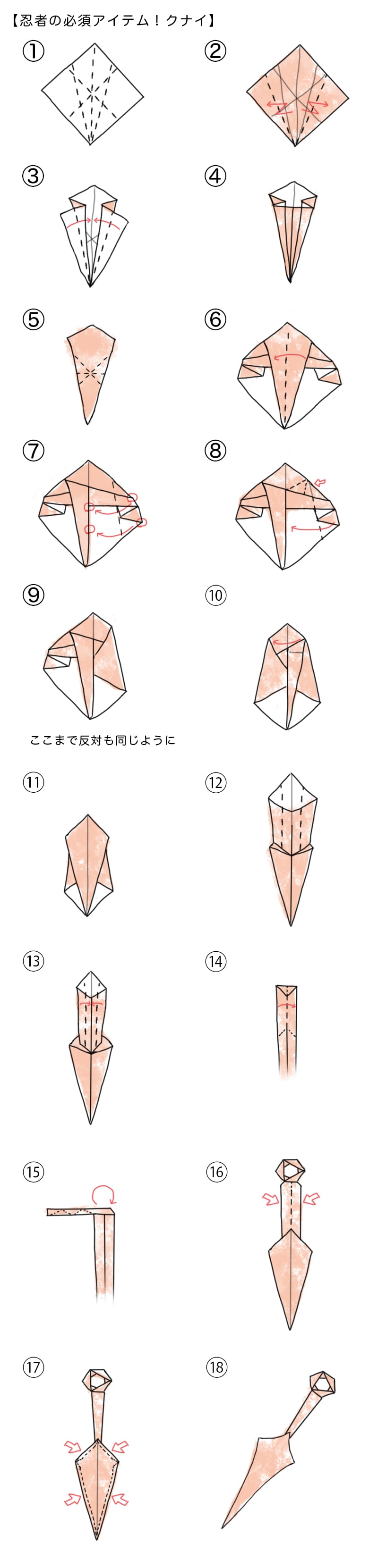 忍者の必須アイテム！クナイ