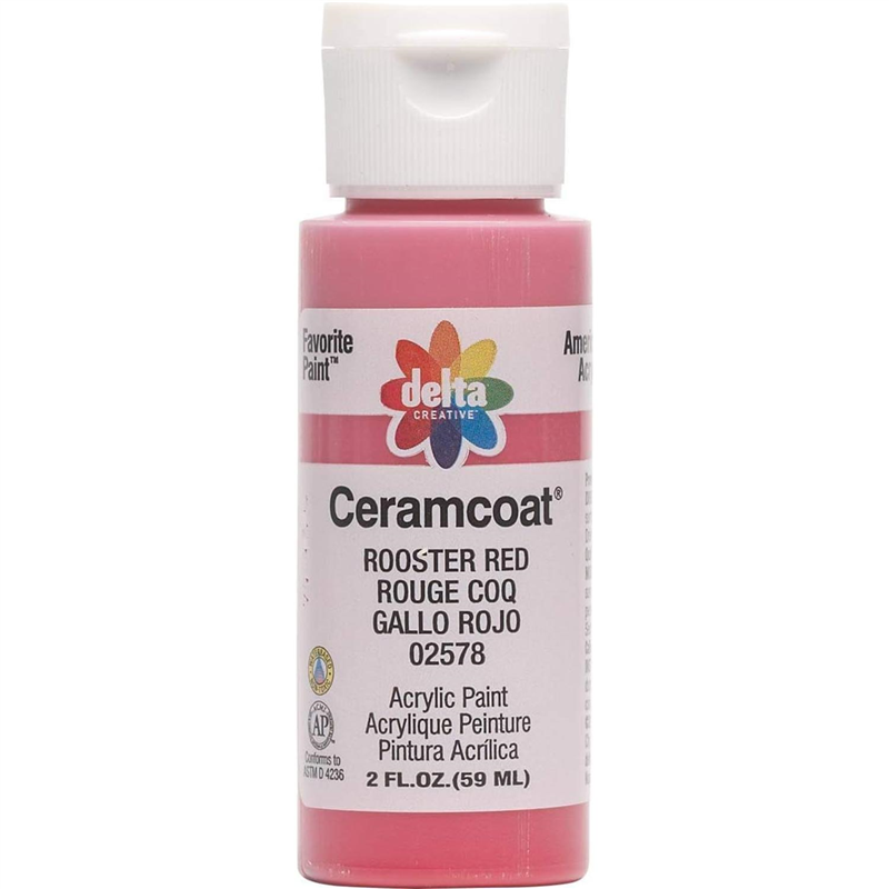 プラッド アクリル絵具 セラムコート ルースターレッド CE-2578 2oz.(59ml) 1個（ご注文単位1個）【直送品】