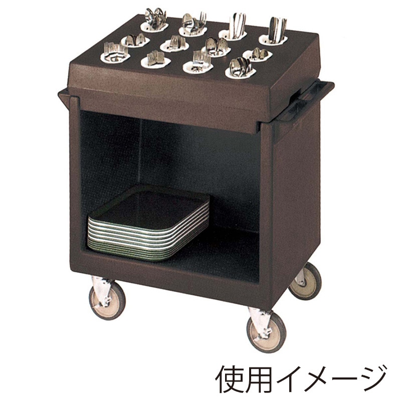 キャンブロ　トレー＆ディッシュカート TDCR12（131）D／B  1台（ご注文単位1台）【直送品】