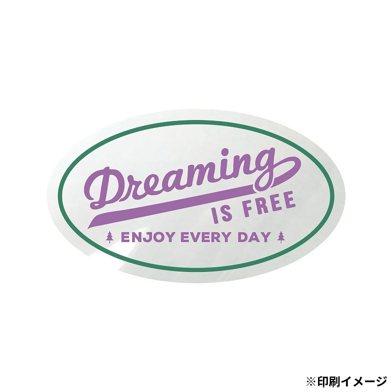 【オリジナル印刷】 特注シール 楕円　35×60 2色印刷 5000枚