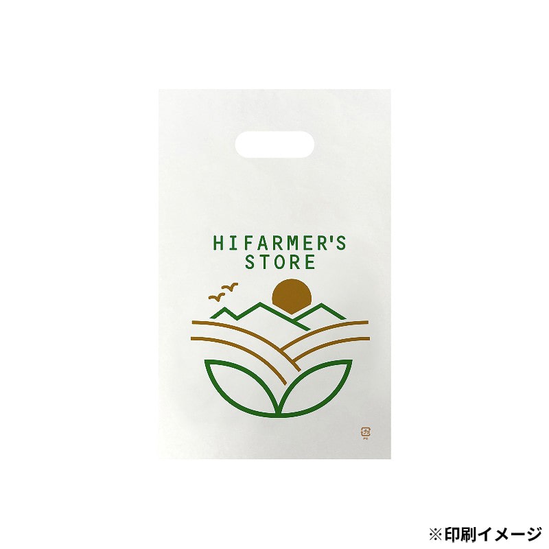 【オリジナル印刷】 特注HDポリ袋 22-35 2C ナチュラルまたは乳白 30000枚