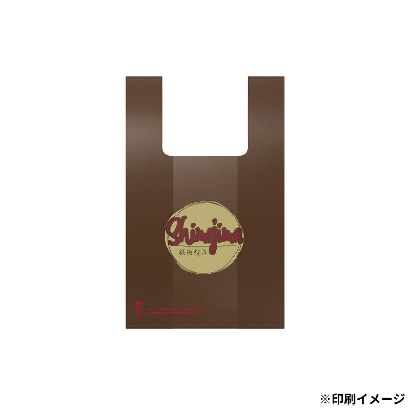 【オリジナル印刷】 特注バイオレジ袋 弁当小 2C カラー 30000枚