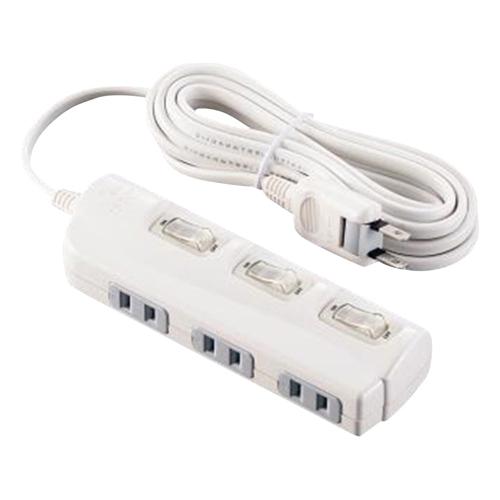 アズワン OAタップ コード3m コンセント3個口 SK-3S03W 1個(ご注文単位1個)【直送品】
