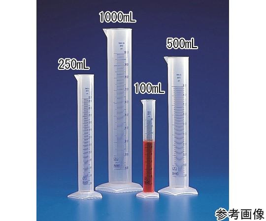 Kartell PPメスシリンダー 1000mL 青目盛付き 2566 1個(ご注文単位1個)【直送品】