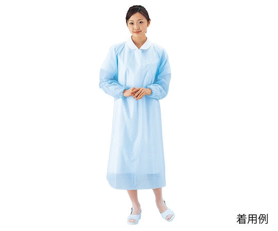 イワツキ プラスチックエプロン(袖付き) ゴム袖タイプ 1箱(20枚入) 004-41519 1箱(ご注文単位1箱)【直送品】