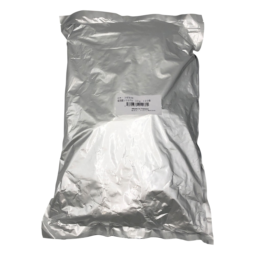アズワン 低発塵シリカゲル 30g 100個入 1袋(ご注文単位1袋)【直送品】