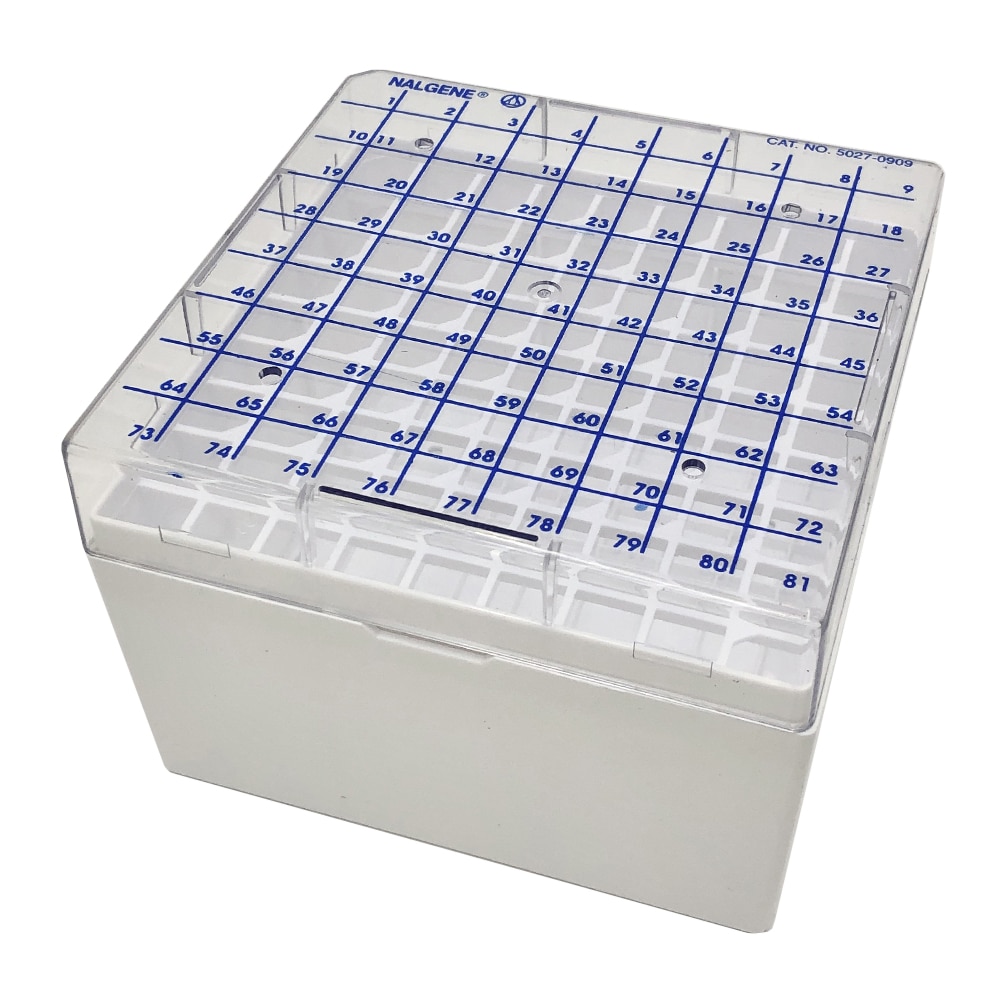 Nalge Nunc (サーモフィッシャーサイエンティフィック) クライオボックス 4~5mL×81本 1箱(4個入) 5027-0909JP 1箱(ご注文単位1箱)【直送品】