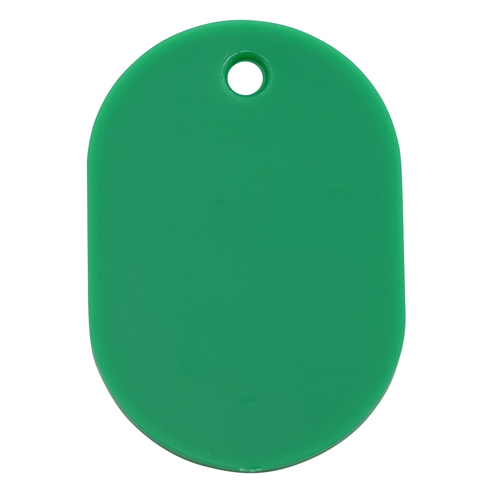 共栄プラスチック 番号札 大(41×60mm) 番号無し グリーン 1組(50枚入) 1組(ご注文単位1組)【直送品】
