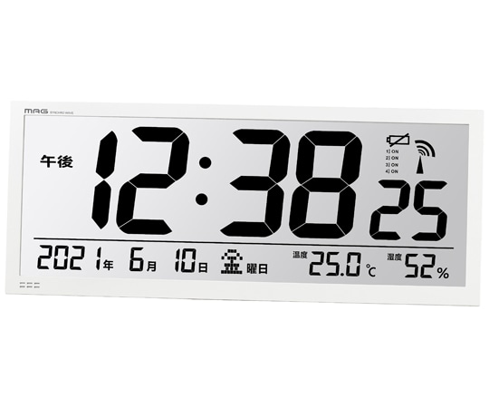 ノア精密 MAG大型電波掛時計 グランタイム　W-780 WH-Z 1個（ご注文単位1個）【直送品】