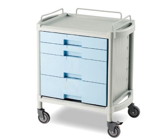ナビス(アズワン) ユーティリティカート 引出浅型2段・深型2段 745×475×850mm YDS-302 1台(ご注文単位1台)【直送品】