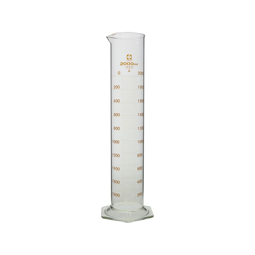 柴田科学 メスシリンダースーパーグレード 2000mL 1個(ご注文単位1個)【直送品】