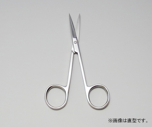 アズワン 眼科剪刀 115mm 直型 平 1本(ご注文単位1本)【直送品】