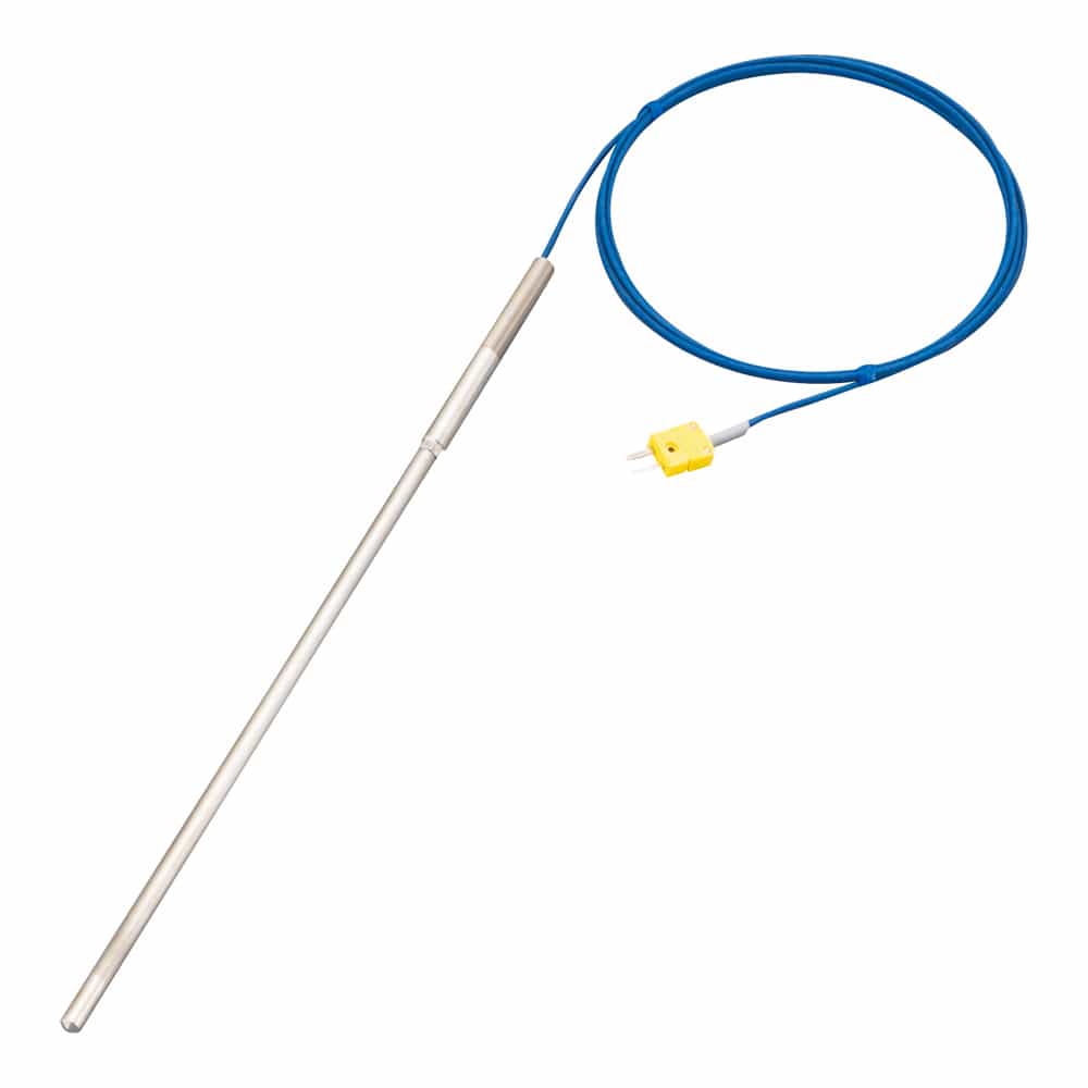 アズワン Kシース熱電対 (高温度・インコネル(R)タイプ) 0～1050℃ φ8.0mm 1000mm　 1個（ご注文単位1個）【直送品】