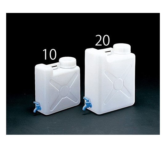 エスコ 20L ポリタンク(バルブコック付) EA508AV-20 1個(ご注文単位1個)【直送品】