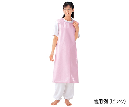 エンゼル（介護用品） 入浴介助エプロン （面ファスナータイプ） ピンク／L　6012(L) 1枚（ご注文単位1枚）【直送品】