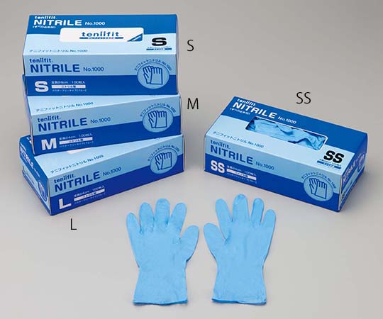 コクゴ teniifit　NITRILE　M　100枚入　 1箱（ご注文単位1箱）【直送品】