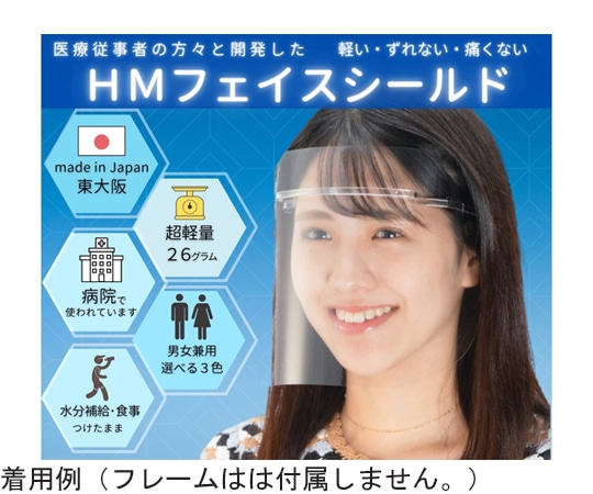 ミノル化学工業 HMフェイスシールド クリア 替シールド 10枚入 hmfs_shield_10set 1セット(ご注文単位1セット)【直送品】