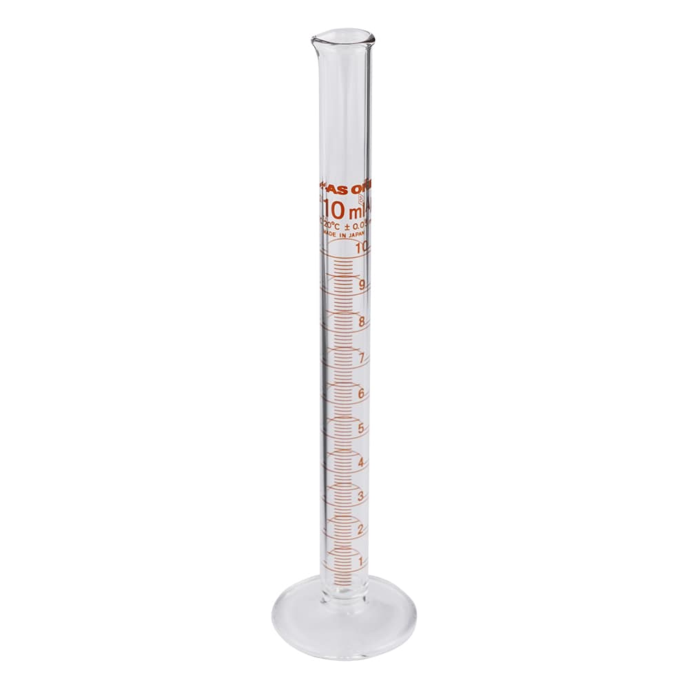 アズワン メスシリンダー 高精度 10mL 1個(ご注文単位1個)【直送品】