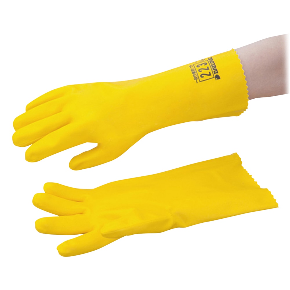 ダイヤゴム 耐溶剤手袋　ダイローブ　223 S 1双（ご注文単位1双）【直送品】