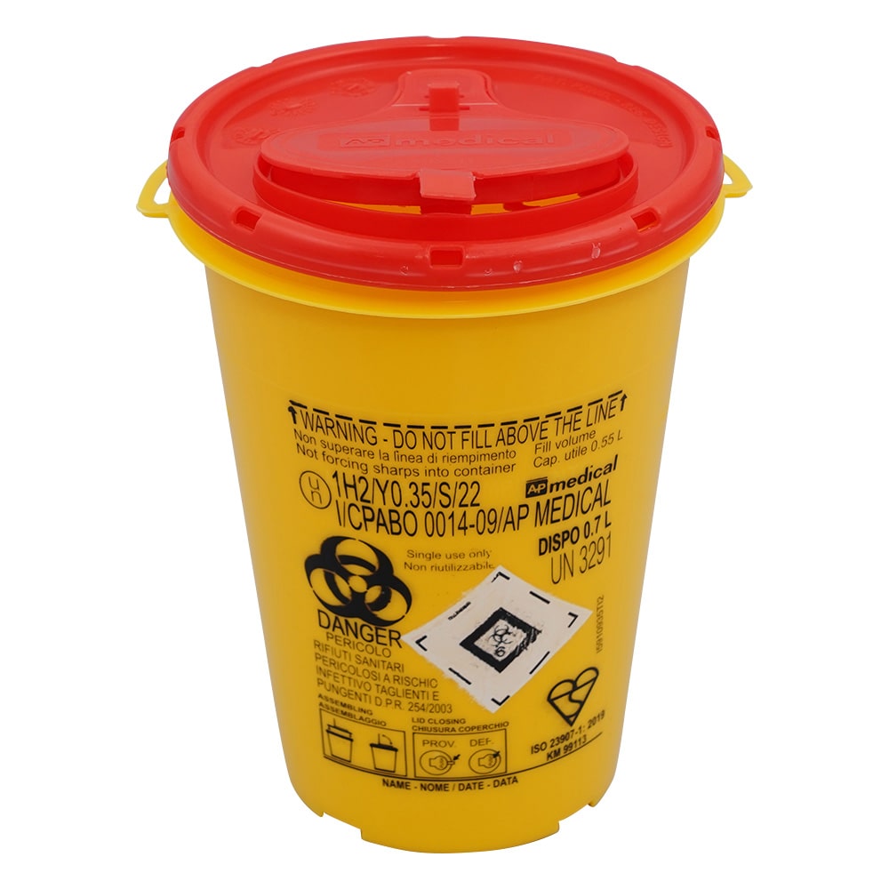 アズワン ディスポシャープスコンテナー 0.7L 1個 DISPO 0.7 1個(ご注文単位1個)【直送品】