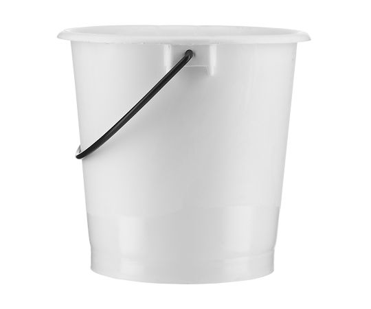KAUTEX 目盛付厚手バケツ　10L　白色　注ぎ口無し　2000070585 1個（ご注文単位1個）【直送品】