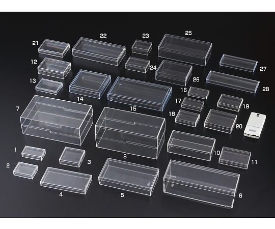 サンプラテック スチロール角型ケース No.3 ※ケース販売(50個入) 02263c 1箱(ご注文単位1箱)【直送品】