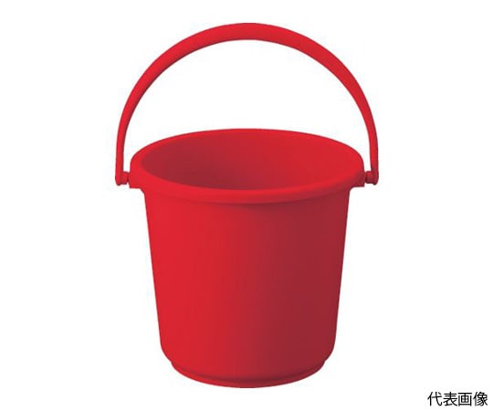 トラスコ中山 PPカラーバケツ　15L　赤　TPPB-15-R 1個（ご注文単位1個）【直送品】