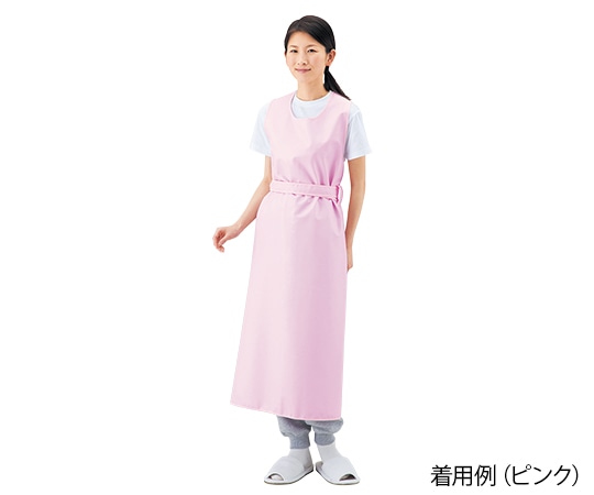 フットマーク 入浴介護用エプロン （ひもタイプ） ピンク／L　403306 L 1枚（ご注文単位1枚）【直送品】