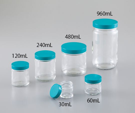Qorpak 広口ガラス瓶（バキューム処理済）　480mL　12本入　 1箱（ご注文単位1箱）【直送品】