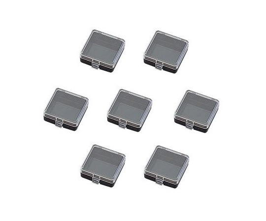 アズワン ヒンジ付角型ケース(導電+帯電防止)1N 1箱(50個入) 1型 1箱(ご注文単位1箱)【直送品】