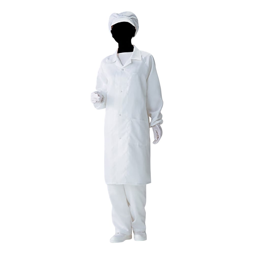 アズワン 無塵衣AS240C(男女兼用コート)4L AS240C 4L 1着(ご注文単位1着)【直送品】