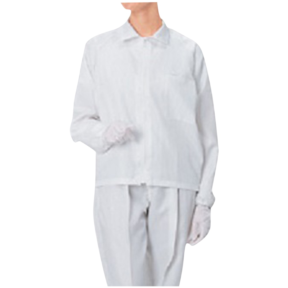 アズワン 無塵衣AS249C(男女兼用上着)L AS249C L 1着(ご注文単位1着)【直送品】