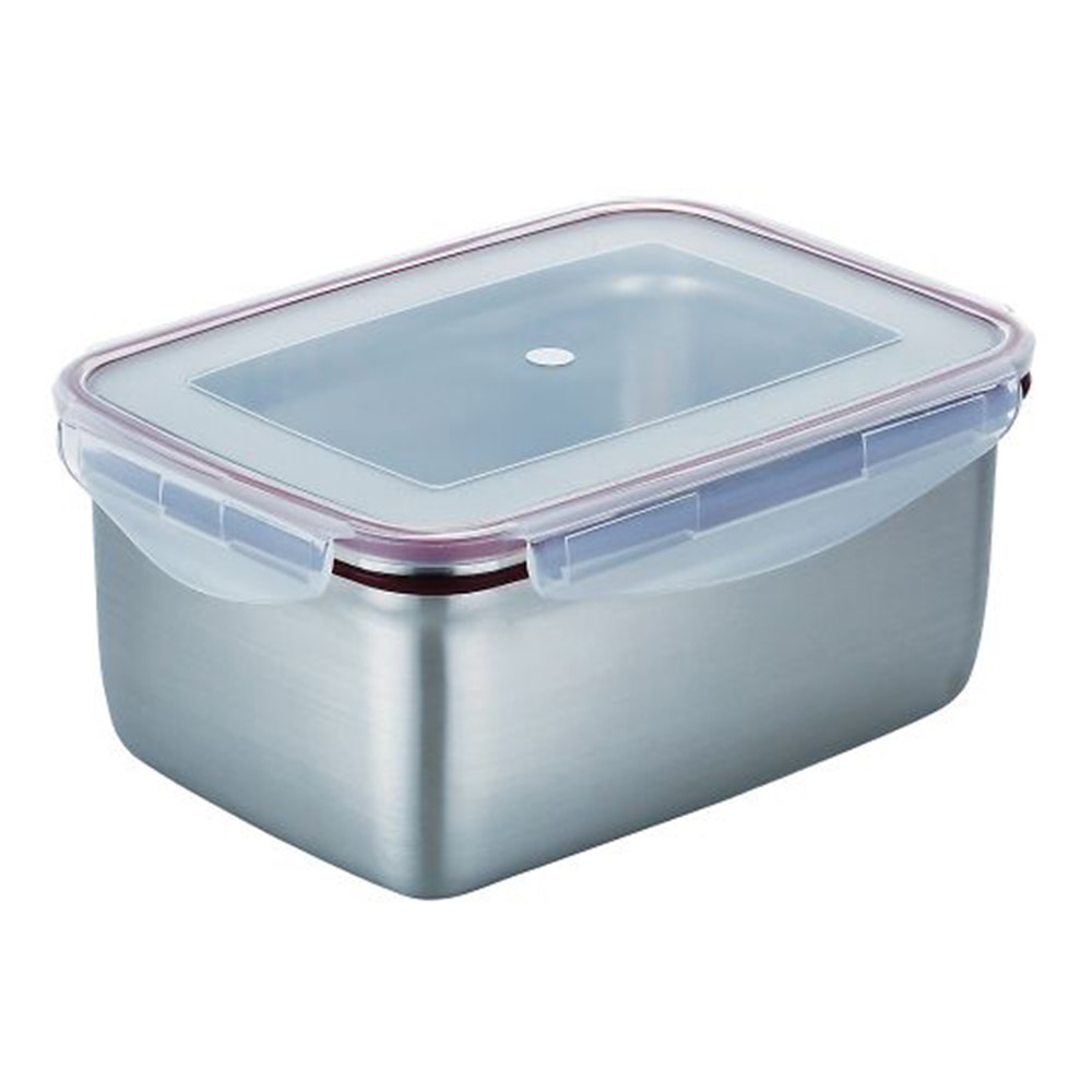 アズワン ステンレス角型容器(ロックタイプ) 1000mL No.6 1個(ご注文単位1個)【直送品】