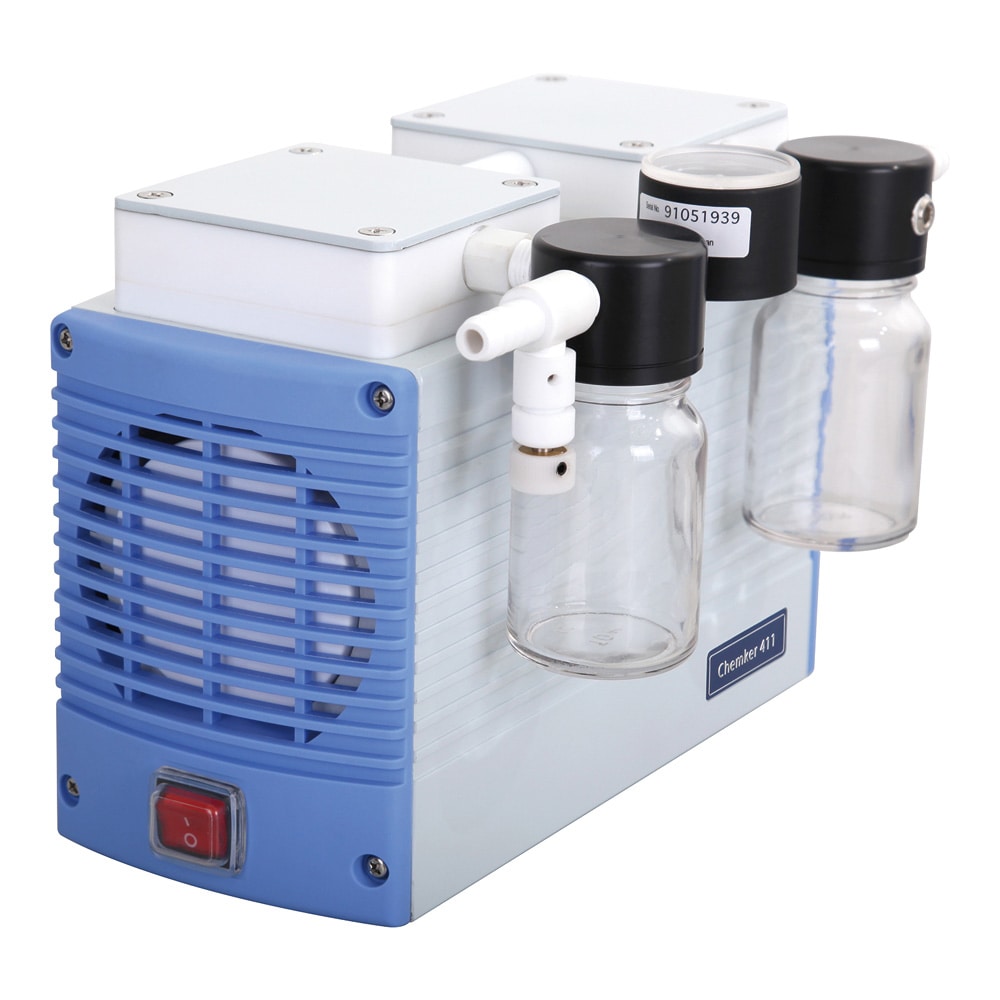 Rocker 耐薬品性真空ポンプ(高真空、トラップボトル付属タイプ)18/20L/min(50/60Hz) Chemker411 1個(ご注文単位1個)【直送品】