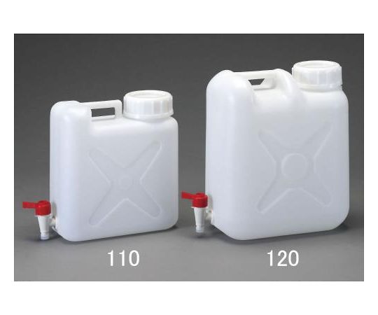 エスコ 20L 広口ポリタンク(ケミカルコック付) EA508AV-120 1個(ご注文単位1個)【直送品】