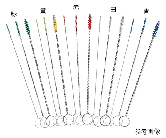 アズワン ミニクリーナーブラシ 120×Φ3.0×約0.76mm 白HBS-MP-3.0-W 1本 (ご注文単位1本) 【直送品】