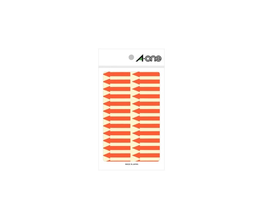エーワン (A-ONE) 特殊ラベル 蛍光赤 矢印 26面 1パック (4シート入) 08065 1パック (ご注文単位1パック) 【直送品】