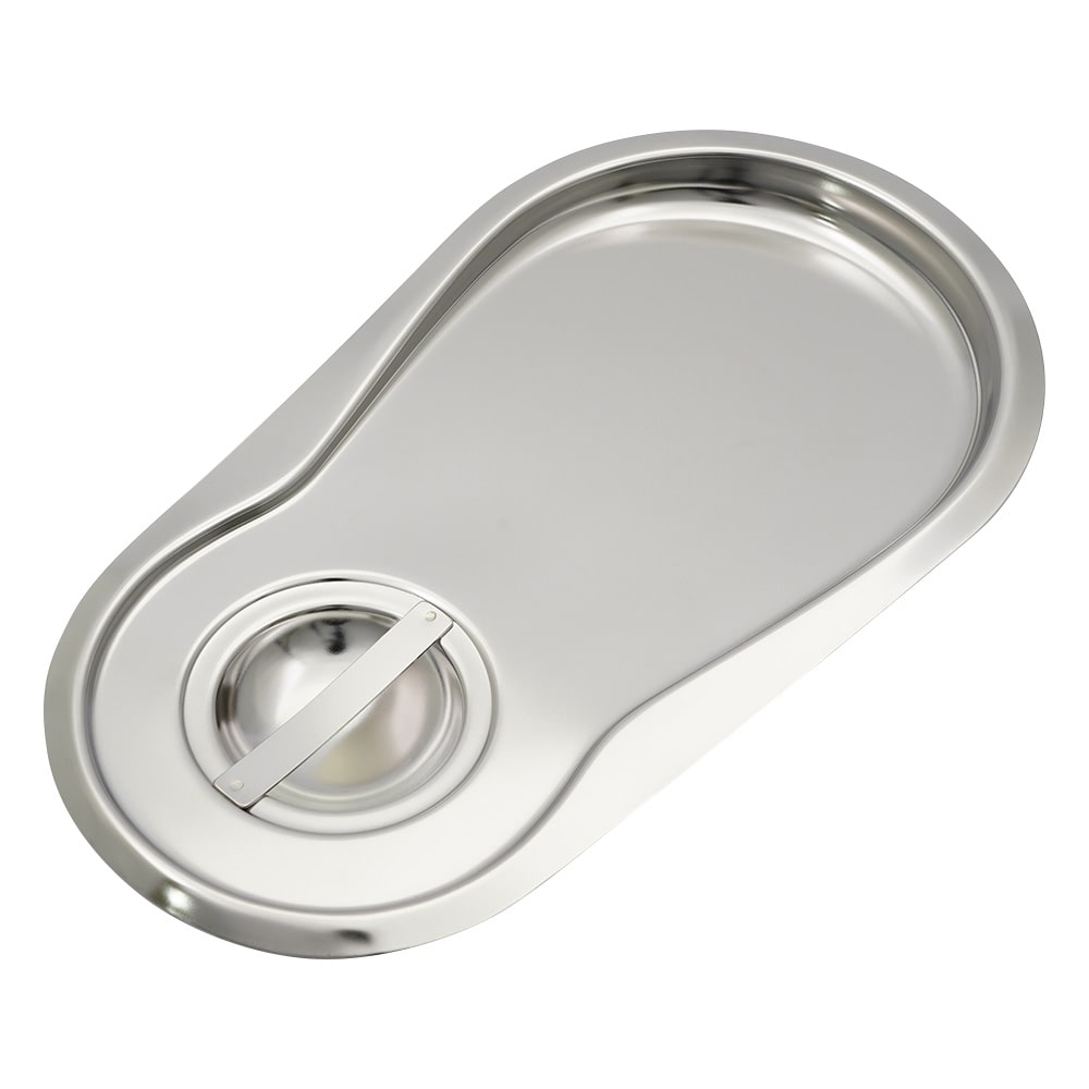 アズワン ステンレス便器 (ハンドル付) 用フタ 1個 (ご注文単位1個) 【直送品】