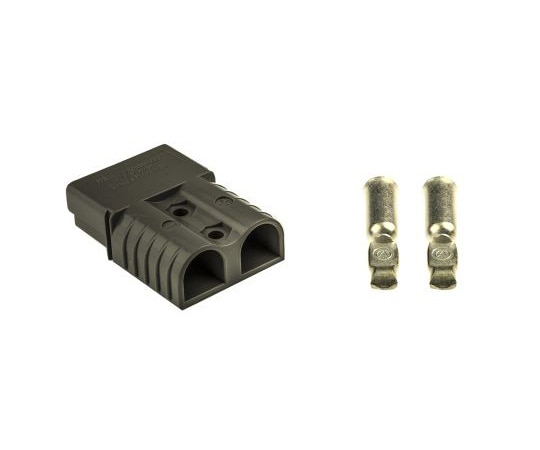 Anderson Power Products ヘビーデューティ電源コネクタ (フラットワイピング端子付属) 2極 120A6800G1 1個 (ご注文単位1個) 【直送品】
