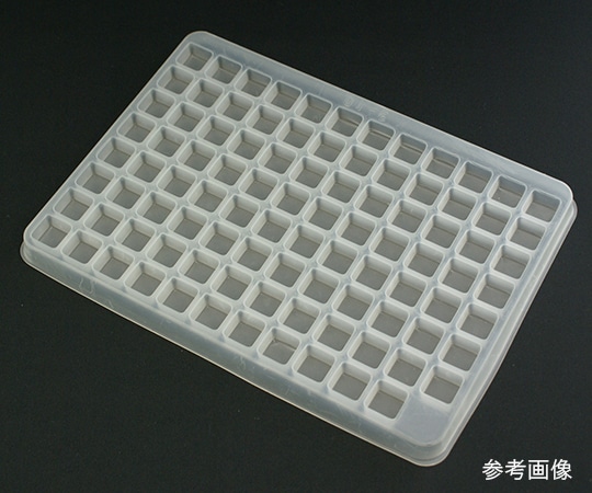 アズワン オープントレー (5枚入) PS 252×348×21mm 10×10列OTK-033 1セット (ご注文単位1セット) 【直送品】