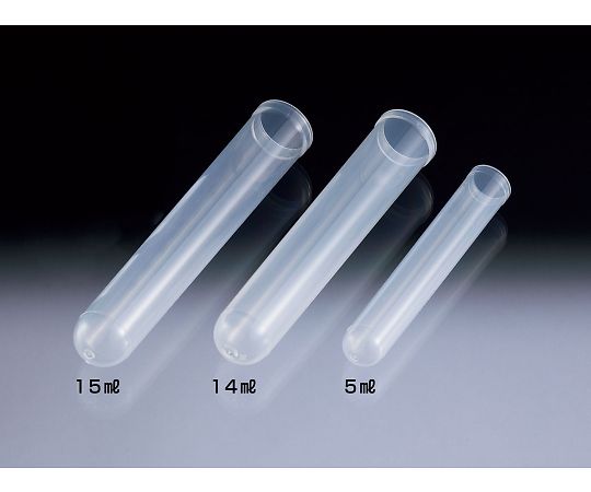 サンプラテック エコノプラスチック試験管 φ12×75 (500本) 26471 1組 (ご注文単位1組) 【直送品】