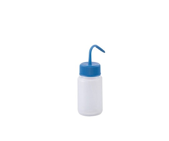 アズワン 洗浄瓶カラフルバリエ広口 ブルー 250mL 1本 (ご注文単位1本) 【直送品】