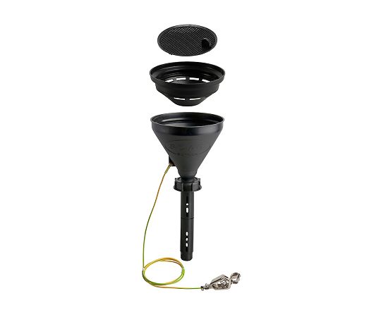 SCAT 廃液回収用ロート (HDPEタイプ) ふるい、フロートバルブ、セーフティランス 導電HDPE/S60・S61317621 1セット (ご注文単位1セット) 【直送品】