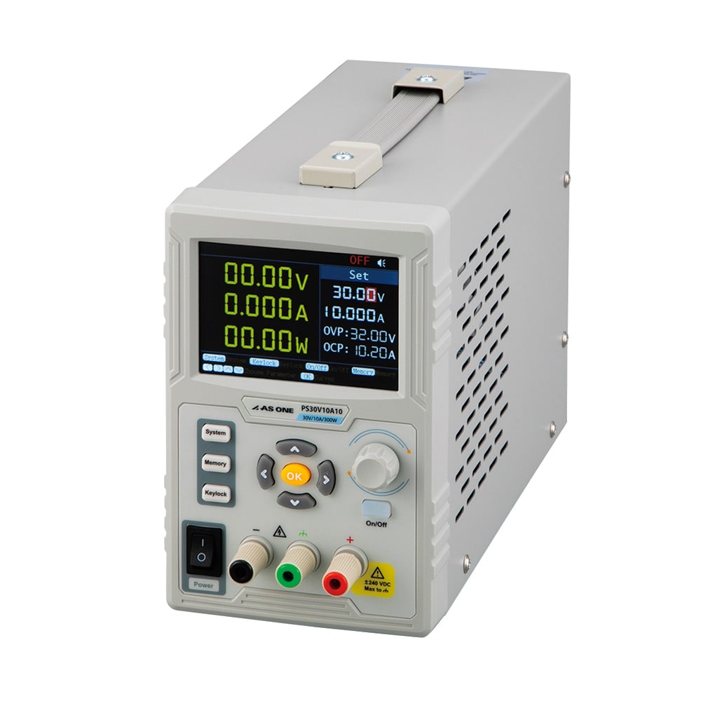 アズワン 直流安定化電源 0~30V/0~10APS30V10A10 1個 (ご注文単位1個) 【直送品】