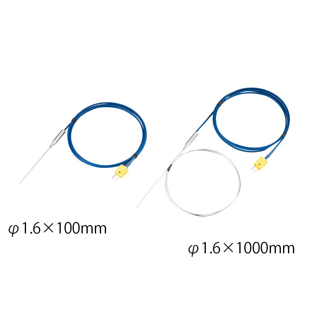 アズワン K熱電対 インコネルタイプ オメガコネクタ付 Φ2.3×100mmKTIN-2310C 1個 (ご注文単位1個) 【直送品】