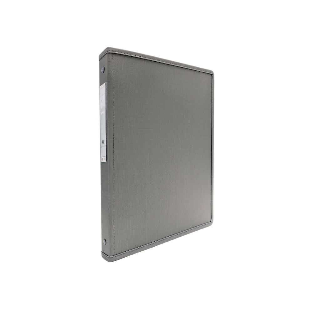 サンリーフ カルテブック (スタンダードタイプ) A4 2穴 グレー 背幅30mmSK-430-2GL 1冊 (ご注文単位1冊) 【直送品】