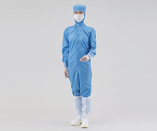アズワン アズピュアCRウェア (フード一体・センターファスナー型) 青2L 洗浄済12110SB青2L 洗浄済 1枚 (ご注文単位1枚) 【直送品】