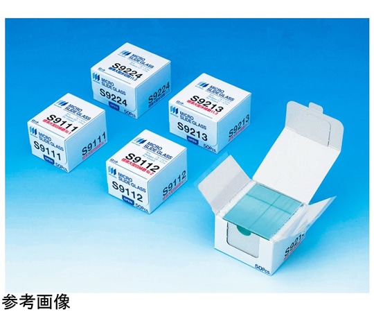 マツナミ スライドグラス 標準大型スライド水縁磨 50枚入S9213 1箱 (ご注文単位1箱) 【直送品】