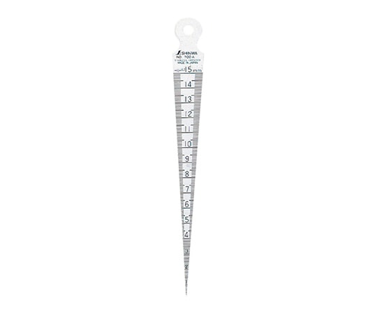 シンワ測定 テーパーゲージ №700A1～15mm62600 1個 (ご注文単位1個) 【直送品】