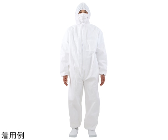 ACE(手袋) 不織布つなぎ防護服 ラミネート加工 LLサイズ AG6900-LL 1枚(ご注文単位1枚)【直送品】